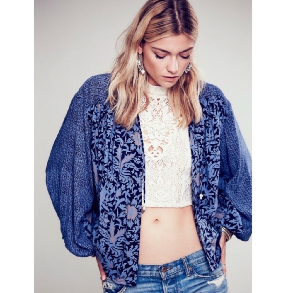 Free People Balloon Sleeve Jacket